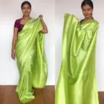 Green Banarasi Silk Saree with Silver Zari Weaves - Image 5
