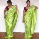 Green Banarasi Silk Saree with Silver Zari Weaves