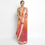 Pink Ombre Pure Tissue Chiffon Saree