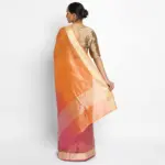 Pink Ombre Pure Tissue Chiffon Saree - Image 2