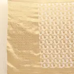 Ivory Banarasi Silk Saree in Georgette adorned with Gold Zari Motifs - Image 4