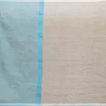 Light Brown Handwoven Pure Linen Saree - Image 4