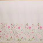 Pink Organza Silk Saree with Beautiful Floral Embroidery - Image 7