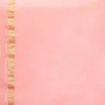 Peach Banarasi Silk Saree in Georgette adorned with Gold Zari Motifs - Image 5
