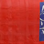 Royal Blue Pure Silk Saree with Hand Painted Florals - Image 5