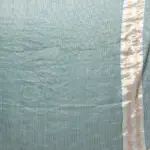 Amber Green Chiniya Silk Saree with Resham Zari Weaves - Image 5