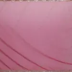 Hot Pink Embroidered Organza Silk Saree - Image 4