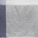 Blue Handwoven Pure Linen Saree - Image 5