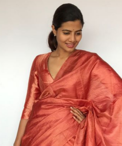 Red Banarasi Brocade Silk Blouse