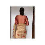 Red Banarasi Brocade Silk Blouse - Image 3