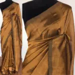 Mustard Pure Mangalagiri Silk Saree