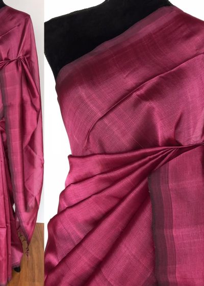 Pink Pure Mangalagiri Silk Saree