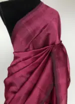 Pink Pure Mangalagiri Silk Saree - Image 3