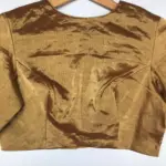Handwoven Gold Pure Tissue Silk Blouse - Image 3