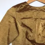 Handwoven Gold Pure Tissue Silk Blouse - Image 6