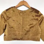 Handwoven Gold Pure Tissue Silk Blouse - Image 5