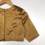 Handwoven Gold Pure Tissue Silk Blouse - Image 7
