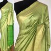 Green Handloom Tussar Ghicha Silk Saree