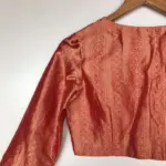 Red Banarasi Brocade Silk Blouse - Image 10