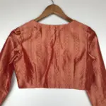Red Banarasi Brocade Silk Blouse - Image 8