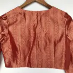 Red Banarasi Brocade Silk Blouse - Image 9