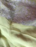Pastel Yellow Banarasi Khaddi Georgette Saree - Image 5