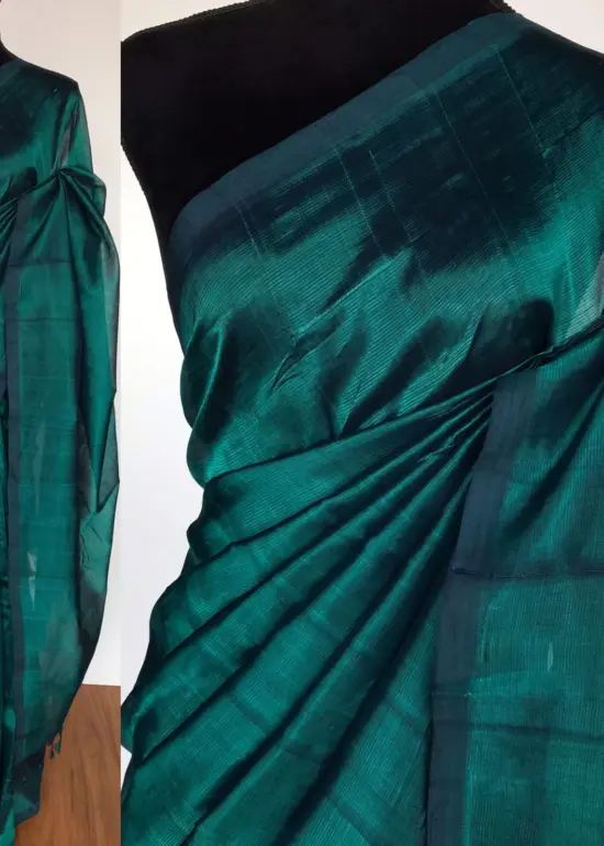 Green Pure Mangalagiri Silk Saree