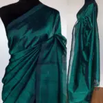Green Pure Mangalagiri Silk Saree - Image 2