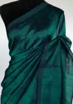 Green Pure Mangalagiri Silk Saree - Image 3