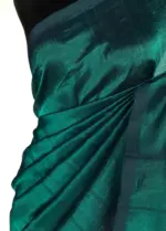 Green Pure Mangalagiri Silk Saree - Image 5