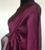 Magenta Pure Mangalagiri Silk Saree - Image 6