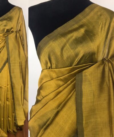 Green Pure Mangalagiri Silk Saree