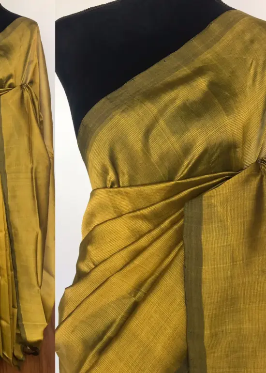 Green Pure Mangalagiri Silk Saree