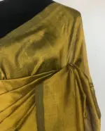Green Pure Mangalagiri Silk Saree - Image 6