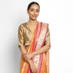 Gold Chanderi Silk Blouse - Image 3