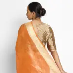 Gold Chanderi Silk Blouse - Image 2