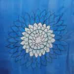 Multicolor Handpainted Pure Silk Saree - Image 4