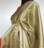 Yellow Tissue Silk Saree with zari weaves - Image 7