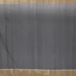 Black Chanderi Silk Saree with Beautiful Woven Gold and Silver Zari Deer Motifs - Image 8