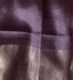 Chocolate Brown Muga Silk Saree - Image 6