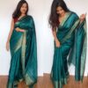 Blue Muga Silk Saree