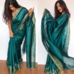 Blue Muga Silk Saree - Image 3