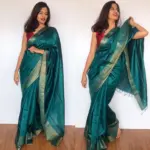 Blue Muga Silk Saree - Image 4
