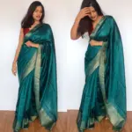 Blue Muga Silk Saree - Image 5
