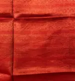 Gold Pure Tissue Silk Saree with Floral Embroidery - Image 6