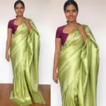 Green Banarasi Silk Saree with Silver Zari Weaves