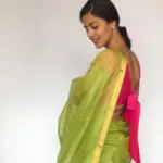 Hot Pink Raw Silk Blouse - Image 2