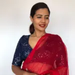 Navyblue Chinnon Silk Blouse - Image 2