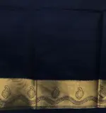Navyblue Banarasi Silk Saree with Gold Zari Weaves - Image 7