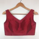 Maroon Raw Silk Blouse - Image 5